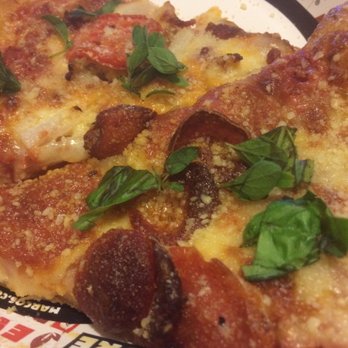 Marco's Pizza - a slice of pepperoni pizza - Pizza Near Me - Bentonville, Arkansas Marco's Pizza - a slice of pepperoni pizza - Pizza Near Me - Bentonville, Arkansas