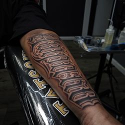 Ink Headz Tattoo - Letters by @moodymedusetattoos