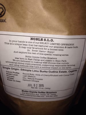 Noble Coyote Coffee Roasters by null