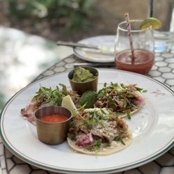 The Pink Cabana - Green Chile Chicken Tacos