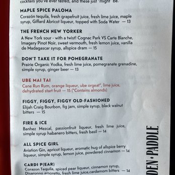 Wooden Paddle - Cocktails menu (May 2025) - Pizza Near Me - La Grange, Illinois Wooden Paddle - Cocktails menu (May 2025) - Pizza Near Me - La Grange, Illinois