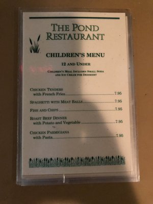 Menu photo 6 The Pond Restaurant Ancramdale, NY