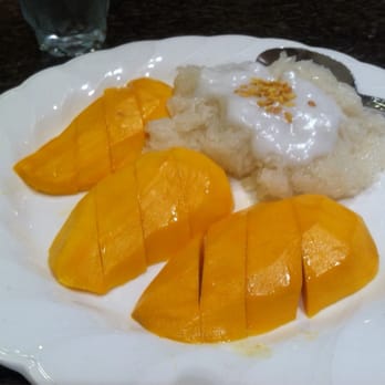 Indra Restaurant - 'Tis the season! Mango sticky rice so good!! - Thai Near Me - Glendale, California Indra Restaurant - 'Tis the season! Mango sticky rice so good!! - Thai Near Me - Glendale, California
