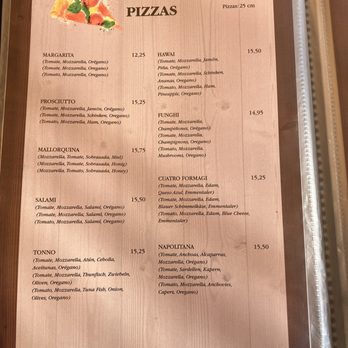 Mar y Sol - Pizza Menu - Seafood Near Me - Port de Sóller, PM Mar y Sol - Pizza Menu - Seafood Near Me - Port de Sóller, PM