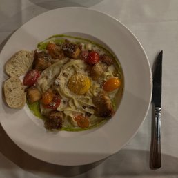 Pork Belly Pasta Carbonara