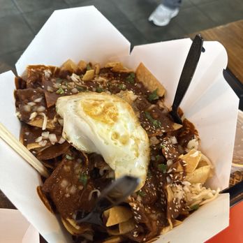 LovChCh - Mole Mole Poblano Large Chilaquiles 32oz with FRIJOLES DE OLLA - Cafes Near Me - Walnut, California LovChCh - Mole Mole Poblano Large Chilaquiles 32oz with FRIJOLES DE OLLA - Cafes Near Me - Walnut, California