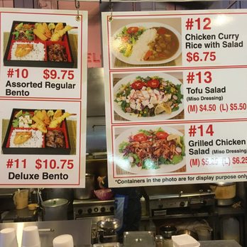 Bento Ya - 2017-08-27. Grand Central Market, Los Angeles, CA. Bento Ya. Menu 2. - Japanese Near Me - Los Angeles, California