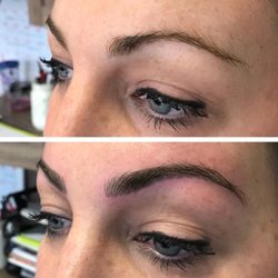 Shape Up Brow Studio - Loving this microblading before and after!