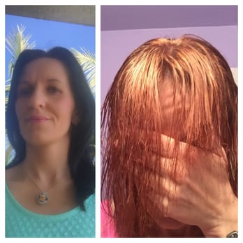 Arlet Hair Studio - Before and after photo of Arlet's botched job. - Hair Salons Near Me - Glendale, California Arlet Hair Studio - Before and after photo of Arlet's botched job. - Hair Salons Near Me - Glendale, California