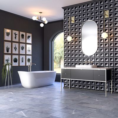 Bath & Vanity - Flemington Tile is a family owned business serving the area since 1964. We offer an exciting assortment of porcelain, ceramic, glass, mosaic & metal tiles. Also on display are natural stones including polished and tumbled marble, granite, slate & onyx. Our experience staff can help with our design and is always eager to exceed your expectations.