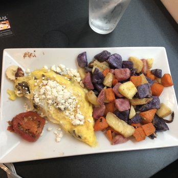 Waffles INCaffeinated - Omelet with home fries! - Breakfast & Brunch Near Me - Pittsburgh, Pennsylvania