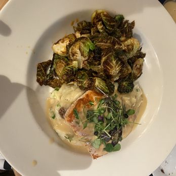 Cappy's Restaurant - Isle salmon with Brussel side - New American Near Me - San Antonio, Texas