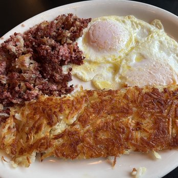 Russell's - Corned Beef Hash & 2 Eggs - American Near Me - Pasadena, California Russell's - Corned Beef Hash & 2 Eggs - American Near Me - Pasadena, California