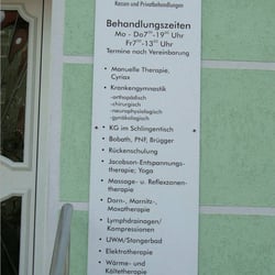 Physiotherapiepraxis Sabine Gütte - Leistungsangebot