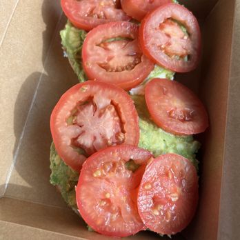 Dean: A Coffee Shop - Bagel (tomatoes not seasoned, but they have salt and pepper packets in store) - Coffee & Tea Near Me - Goleta, California Dean: A Coffee Shop - Bagel (tomatoes not seasoned, but they have salt and pepper packets in store) - Coffee & Tea Near Me - Goleta, California