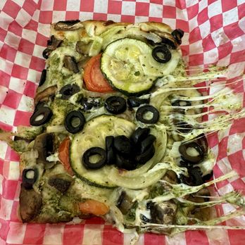 Golden Boy Pizza - Pesto Veggie square - Pizza Near Me - San Francisco, California Golden Boy Pizza - Pesto Veggie square - Pizza Near Me - San Francisco, California