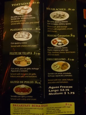 Menu photo 4 El Panzote Olathe, KS