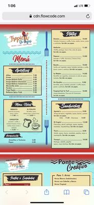 Menu photo 1 Tropical Dicugini Fajardo, PR Menu photo 1 Tropical Dicugini Fajardo, PR