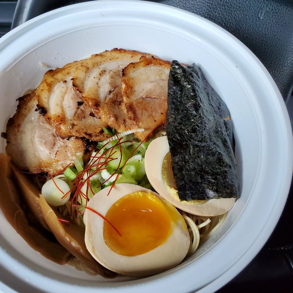 Ramen Setagaya - Covid-19: "Classic Tonkatsu Ramen DX". You get take out box with noodles and toppings in a dry container. Soup in a separate container. - Ramen Near Me - Brooklyn, New York Ramen Setagaya - Covid-19: "Classic Tonkatsu Ramen DX". You get take out box with noodles and toppings in a dry container. Soup in a separate container. - Ramen Near Me - Brooklyn, New York