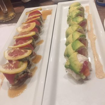 Crazy Rock'N Sushi - Lemon roll and zen roll. $13.95 buy one get one 1/2off with special sauce was a hit. - Sushi Bars Near Me - Glendale, California Crazy Rock'N Sushi - Lemon roll and zen roll. $13.95 buy one get one 1/2off with special sauce was a hit. - Sushi Bars Near Me - Glendale, California