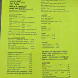 Katie's Diner - Menu