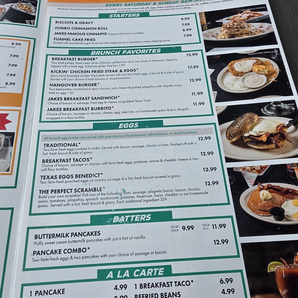 Jakes - Menu - American Near Me - Benbrook, Texas Jakes - Menu - American Near Me - Benbrook, Texas