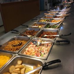 Great China Buffet - Buffet line