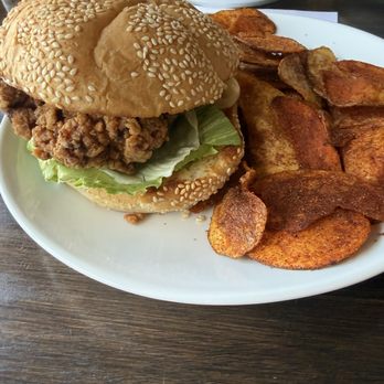Market & Main - Crispy Szechuan chicken sandwich - Salad Near Me - Troy, Illinois Market & Main - Crispy Szechuan chicken sandwich - Salad Near Me - Troy, Illinois