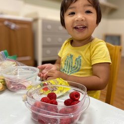 Amici Trilingual Montessori Preschool and Daycare - Food preparation and lunch time are the best times!