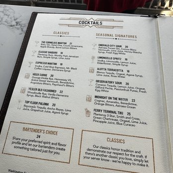 Smith Tower Observatory Bar - Menu (Sept 2026) - Cocktail Bars Near Me - Seattle, Washington Smith Tower Observatory Bar - Menu (Sept 2026) - Cocktail Bars Near Me - Seattle, Washington