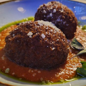 Al-Posto - Arancini (breaded and fried rice and mozzarella balls) - Italian Near Me - Cincinnati, Ohio Al-Posto - Arancini (breaded and fried rice and mozzarella balls) - Italian Near Me - Cincinnati, Ohio