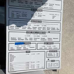 Boba Tea & Coffee - Menu as of 9/16/22