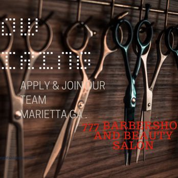 777 Barbershop - Hiring licensed barbers and hairstylist! Create your own schedule, introductory booth rent. - Barbers Near Me - Marietta, Georgia 777 Barbershop - Hiring licensed barbers and hairstylist! Create your own schedule, introductory booth rent. - Barbers Near Me - Marietta, Georgia