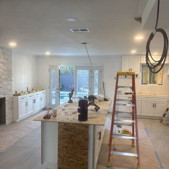 Garibay’s Elite Electric - Installed Reese's lighting with chandelier light and dedicated switches for a remodel - Electricians Near Me Garibay’s Elite Electric - Installed Reese's lighting with chandelier light and dedicated switches for a remodel - Electricians Near Me