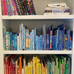 Christin Milan - Who doesn't love a rainbow children's library?