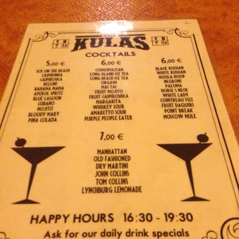 Kulas - Take your pick! - Cocktail Bars Near Me - Barcelona, B Kulas - Take your pick! - Cocktail Bars Near Me - Barcelona, B