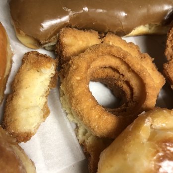 D & K Donut Shop - A broken half donut instead of the whole one next to it... - Donuts Near Me - Sacramento, California D & K Donut Shop - A broken half donut instead of the whole one next to it... - Donuts Near Me - Sacramento, California