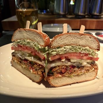 Houston's Restaurant - The best veggie burger of all time - New American Near Me - Atlanta, Georgia