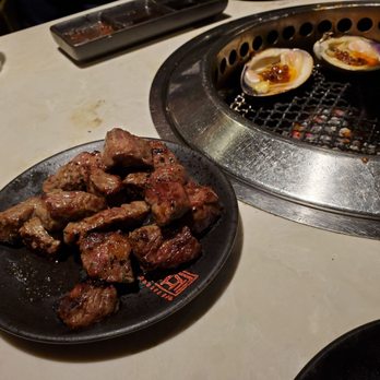 Shokunin BBQ - Marbled beef cubes, bbq clam - Japanese Near Me - Brooklyn, New York