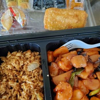 Hunan Wok - two trays of food and a fork - Chinese Near Me - North Richland Hills, Texas Hunan Wok - two trays of food and a fork - Chinese Near Me - North Richland Hills, Texas