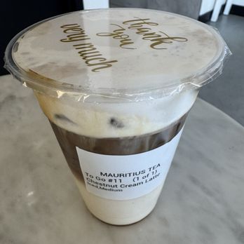 Mauritius Tea - Iced Chestnut Latte - Bubble Tea Near Me - University Place, Washington Mauritius Tea - Iced Chestnut Latte - Bubble Tea Near Me - University Place, Washington