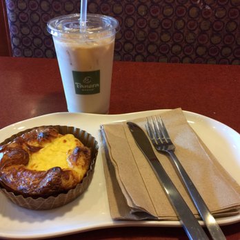 Panera Bread - Four Cheese Souffle with an iced coffee - Sandwiches Near Me - Easton, Pennsylvania