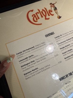 Menu photo 5 Carlyle Arlington, VA