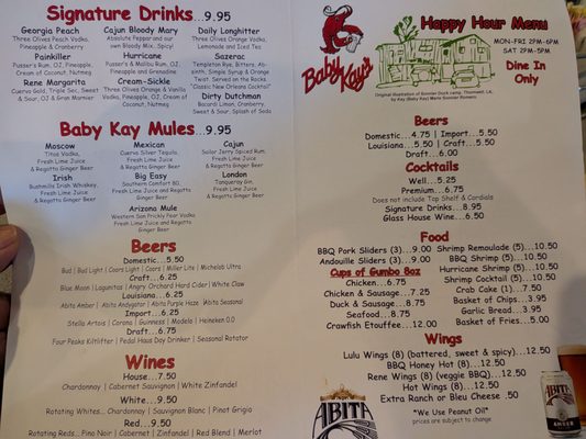 Menu photo 2 Baby Kay's Cajun Kitchen Mesa, AZ
