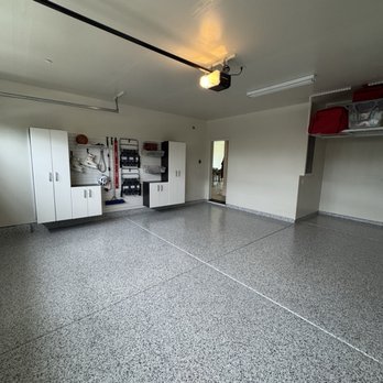 Prestigious Epoxy - Finished aurora with holographic is the perfect amount of shimmery. - Flooring Near Me