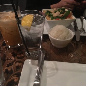 Thai Smile - Thai ice tea with side dish and panang curry - Thai Near Me - Palm Desert, California Thai Smile - Thai ice tea with side dish and panang curry - Thai Near Me - Palm Desert, California