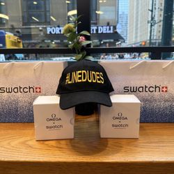 Same Ole Line Dudes - MISSION TO BLUE MOON OMEGA X SWATCH RELEASE, AUGUST 2024 TIMES SQUARE