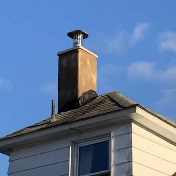 A-1 Able Chimney Builders - Parge chimney with cement , poured concrete cap and installed stainless steel liner - Chimney Sweeps Near Me - Nanticoke, Pennsylvania