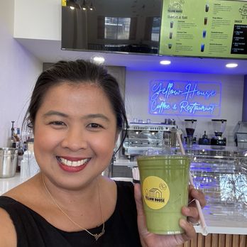 Yellow House Cafe  - Coconut matcha delicious - Cafes Near Me - Northridge, California