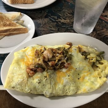 Charlie's Restaurant & Catering - Down the Bayou omelet - Seafood Near Me - Violet, Louisiana